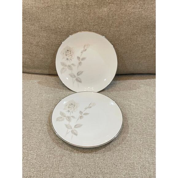 Set of 2 Bread & Butter Noritake China Melrose 6002 Plates Japan - Picture 1 of 7
